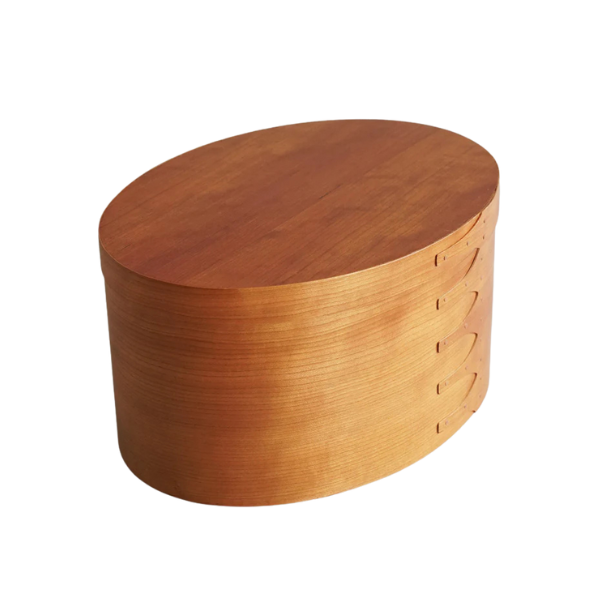 Oval Wooden Trick Storage Box / Large
